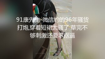 91康先生-微信约的96年骚货打炮,穿着短裙太骚了 草完不够刺激还要求抠逼