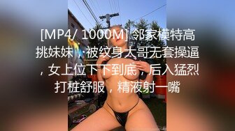 [MP4/ 1000M] 邻家模特高挑妹妹，被纹身大哥无套操逼，女上位下下到底，后入猛烈打桩舒服，精液射一嘴